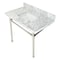 Fauceture KVPB36M8SQ6ST 36" Carrara Marble Vanity Top with Stainless Steel Legs, Marble White/Polished Nickel KVPB36M8SQ6ST - alternate 1